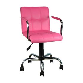 Bürocci Carla 9503D0120 Pembe Deri Çalışma Koltuğu