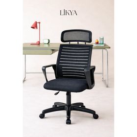 Bürocci Likya Plastik Ayaklı Siyah Ofis Çalışma Koltuğu