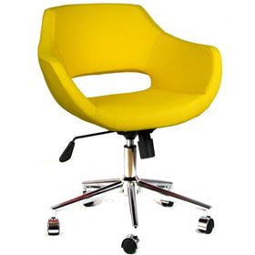 Bürocci Viva Sarı Metal Ayaklı Çalışma Koltuğu