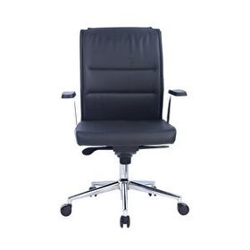 Bürosit File 7 Krom Siyah Çalışma Koltuğu