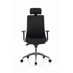Bürosit Ori 9 Başlıklı Alüminyum Siyah Yönetici Koltuğu