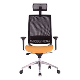 Bürosit Reflex 9 Başlıklı Alüminyum Siyah Yönetici Koltuğu