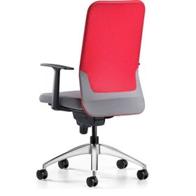 Bürotime Comfy Başlıklı Sabit Kol Krom Ayak Kırmızı Antrasit Çalışma Koltuğu