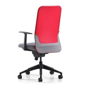 Bürotime Comfy Başlıklı Sabit Kol Plastik Ayak Kırmızı Antrasit Çalışma Koltuğu