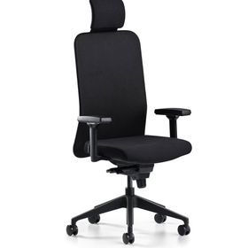 Bürotime Comfy Başlıklı Siyah Çalışma Koltuğu