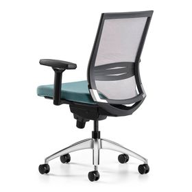 Bürotime Cozy 3D Kol Alüminyum Ayak Mint Yeşili/Gri Çalışma Koltuğu