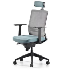 Bürotime Cozy 3D Kol Plastik Ayak Yeşili/Gri Mint Çalışma Koltuğu