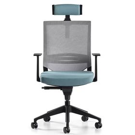 Bürotime Cozy 3D Kol Plastik Ayak Yeşili/Gri Mint Çalışma Koltuğu