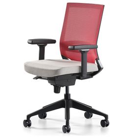 Bürotime Cozy Kırmızı Açık Gri Çalışma Koltuğu