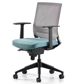 Bürotime Cozy Sabit T Kol Plastik Ayak Mint Yeşili/Gri Çalışma Koltuğu