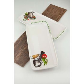 Bursa Porselen Retro Seafood 2 Adet Peynir Tepsisi