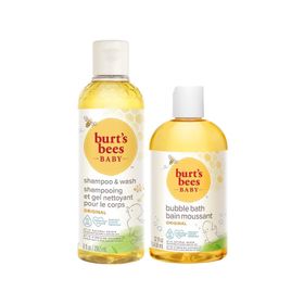 Burt's Bees 235 ml Bebek Saç ve Vücut Şampuanı + 350 ml Bebek Banyo Köpüğü