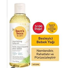 Burt's Bees 236.5 ml Bebek Saç ve Vücut Şampuanı + Ayçiçeği Tohumu Yağı Özlü Besleyici 170 gr Bebek Losyonu