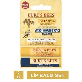 Burt's Bees 2'li Beeswax + Vanilya 2x4.25 gr Lip Balm Set