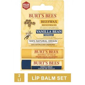 Burt's Bees 2'li Beeswax + Vanilya 2x4.25 gr Lip Balm Set