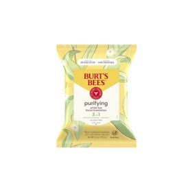 Burt's Bees Facial Cleansing Towelettes With White Tea Beyaz Çaylı Tüm Cilt Tipleri İçin %99 Doğal Kökenli 30 Adet 144.5 gr Yüz Temizleme Mendili