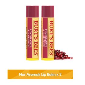 Burt's Bees Lip Balm Pomegranate 4.25 gr 2 Adet Nar Özlü Dudak Bakım Kremi