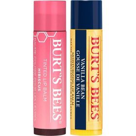 Burt's Bees Tinted Hibiscus Dudak Balmı + Vanilla Dudak Balmı