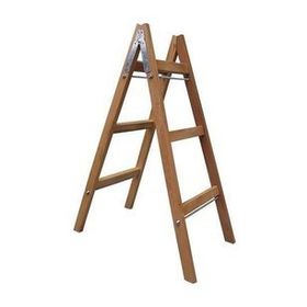 Buse A Tipi 110 cm 3 Basamak Ahşap Boyacı Merdiven