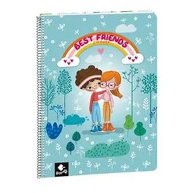 Busquets BFF Çizgili A4 80 Yaprak Spiralli Defter