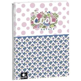 Busquets Cool Nature Çizgili A4 80 Yaprak Spiralli Defter