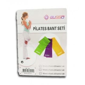 Busso BS104 150X15 cm 3' Lü Pilates Bandı