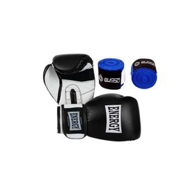Busso Energy Force Iı Pu Siyah Boks Eldiven+Bandaj