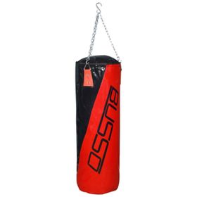 Busso Kırmızı 70x30 cm Askı-Zincir Aparatlı Boks Torbası