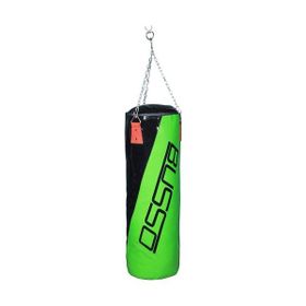 Busso Yeşil 60x25 cm Askı-Zincir Aparatlı Boks Torbası