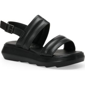 Butigo 22s-955 2fx Siyah Kadın Kalın Taban Sandalet