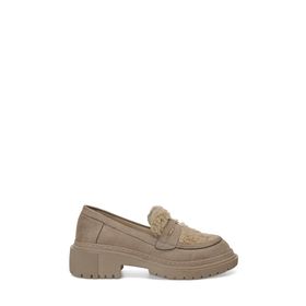 Butigo 24K-545 4PR Bej Kadın Oxford Ayakkabı
