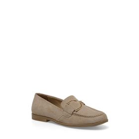 Butigo 24S-025 4FX Bej Kadın Loafer Ayakkabı