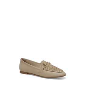 Butigo 24S-029 4FX Bej Kadın Loafer Ayakkabı