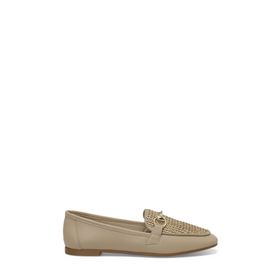 Butigo 24S-029 4FX Bej Kadın Loafer Ayakkabı