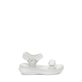 Butigo 24S-060 5FX Beyaz Kadın Dolgu Topuk Sandalet