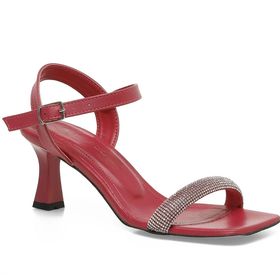 Butigo 24S-114 4FX Pembe Kadın Topuklu Sandalet