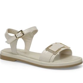 Butigo 24S-117 4FX Bej Kadın Düz Sandalet