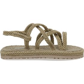 Butigo Hailey 3FX Naturel Düz Bej Kadın Sandalet