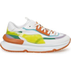 Butigo Rela 3FX Beyaz Turuncu Mavi Kadın Sneaker