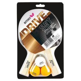 Butterfly 85102S Drive 2 Raket + 3 Top Masa Tenis Raketi