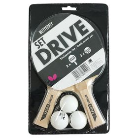 Butterfly 85102S Drive 2 Raket + 3 Top Masa Tenis Raketi
