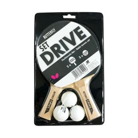 Butterfly 85102S Drive 2 Raket + 3 Top Masa Tenis Raketi