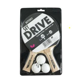 Butterfly 85102S Drive 2 Raket + 3 Top Masa Tenis Raketi