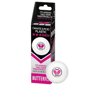Butterfly 85144S R40+ 3 Yıldız 3'lü Masa Tenisi Maç Topu