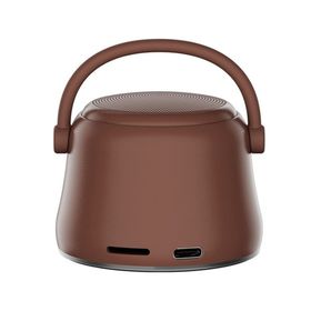 Butu Ewa A20 TWS Subwoofer Bas Radyatörlü Mini Taşınabilir Kahverengi Bluetooth Hoparlör