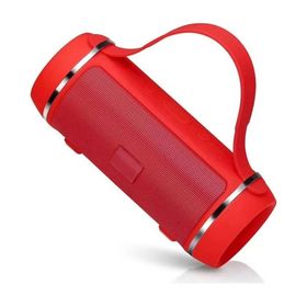 Butu J016 Subwoofer Disk Oynatma Açık Şarj Edilebilir Taşınabilir Kablosuz Kırmızı Bluetooth Hoparlör
