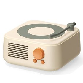 Butu X17 Yuvarlak Vintage Kablosuz Sarı Bluetooth Hoparlör