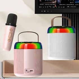 Butu Y2 Pembe 2 Kablosuz Mikrofon Bluetooth Hoparlör