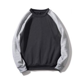 BUYTER 15 Stil Düz Renk Polar Gri Siyah Erkek Sweatshirt