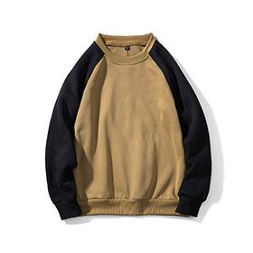 BUYTER 15 Stil Düz Renk Polar Haki Siyah Erkek Sweatshirt